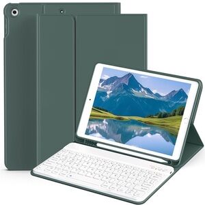 Green Tablet Case with Keyboard